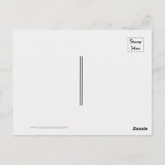 安くてトレンディーな言い方ありがとう ポストカード (裏面)