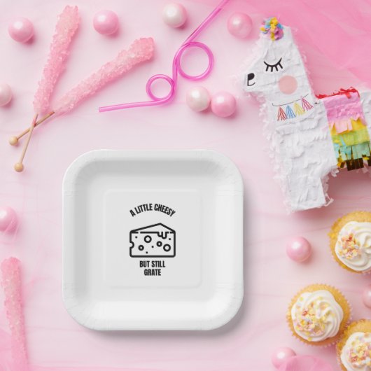 安っぽいチーズパおもしろいンのジョーク ペーパープレート (パーティー)