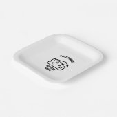 安っぽいチーズパおもしろいンのジョーク ペーパープレート (傾斜あり)