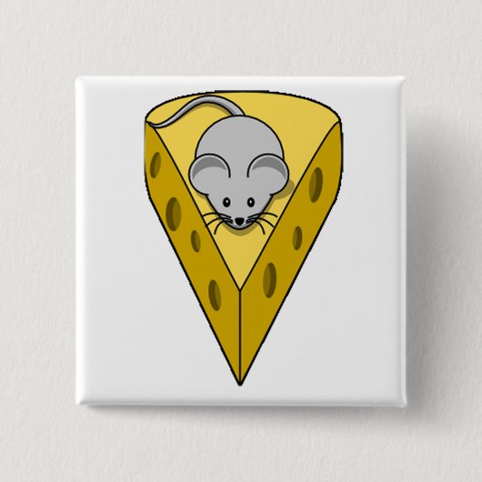 安っぽいマウス 缶バッジ (正面)
