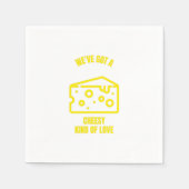 安っぽいラブチーズのパおもしろいンジョーク スタンダードカクテルナプキン (正面)