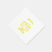 安っぽいラブチーズのパおもしろいンジョーク スタンダードカクテルナプキン (角)