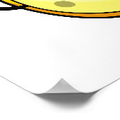 安っぽい食べ物おもしろいを飲む ポスター (角)