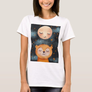 安らかな夢に眠る熊 Tシャツ