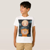 安らかな夢に眠る熊 Tシャツ (正面フル)