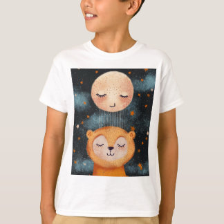 安らかな夢に眠る熊 Tシャツ