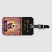 安らかな蓮華園の仏 ラゲッジタグ (正面横)