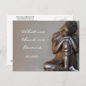 安らかな銀仏の知恵の言葉 ポストカード (正面/裏面)