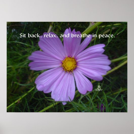 安らかに息を吹き込む ポスター (正面)