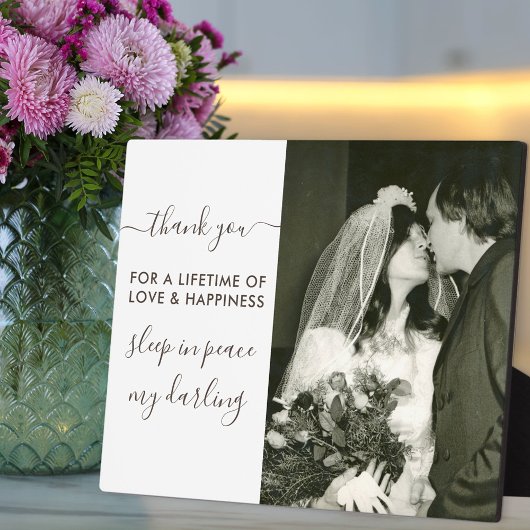 安らかに眠ってください スクリプト写真 追悼 フォトプラーク