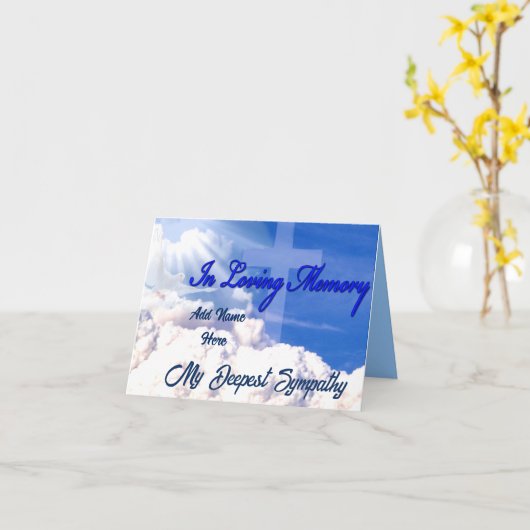 安らかに眠る カード (黄色い花)