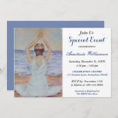 安らぎと静けさのパーティーイベントへのご招待 招待状 (正面/裏面)