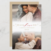 安シンプルい平和ラブジョイ雪片2枚 (正面/裏面)