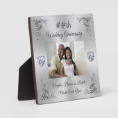安パーソナライズされた価のアニバーサリーギフト、写真 フォトプラーク (正面)