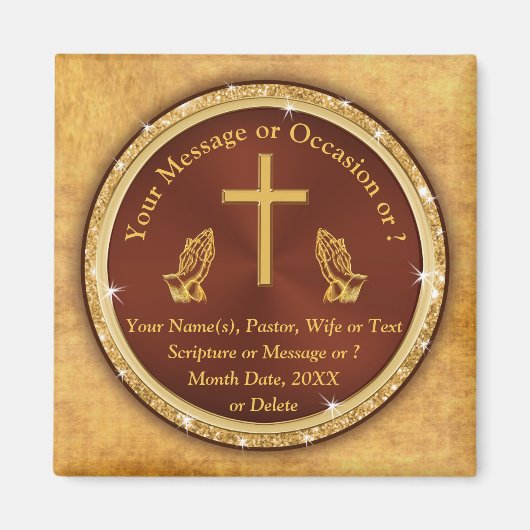 安ユニークい、教会のギフトのBULKまたは買1。 マグネット (正面)