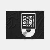 安価で高価な音楽を手に入れる フリースブランケット (正面(横))