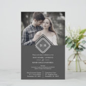 安価なイニシャルのオーナメントレ結婚ース洗練 (スタンド正面)