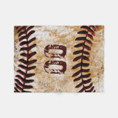 安価なオーダーメイド 野球 フリースブランケット (正面(横))
