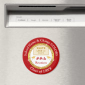 安価なクラスの懇親会ギフト、赤、白、金ゴールド マグネット (インサイチュ (食洗機))