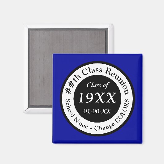 安価なクラス懇親会アイディアの好意、任意の色 マグネット (正面/裏面)