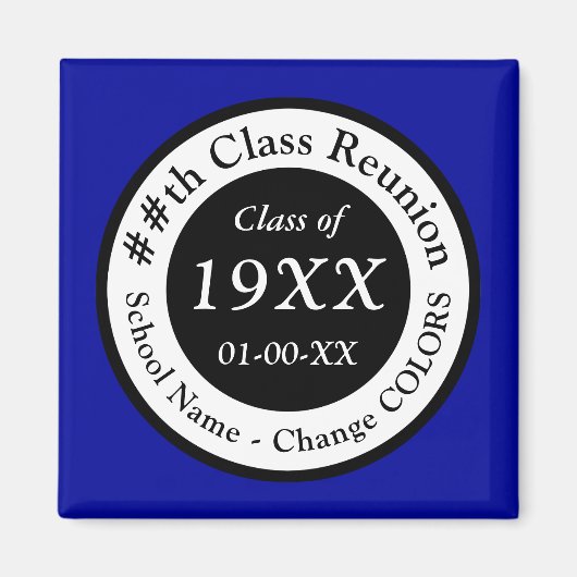 安価なクラス懇親会アイディアの好意、任意の色 マグネット (正面)