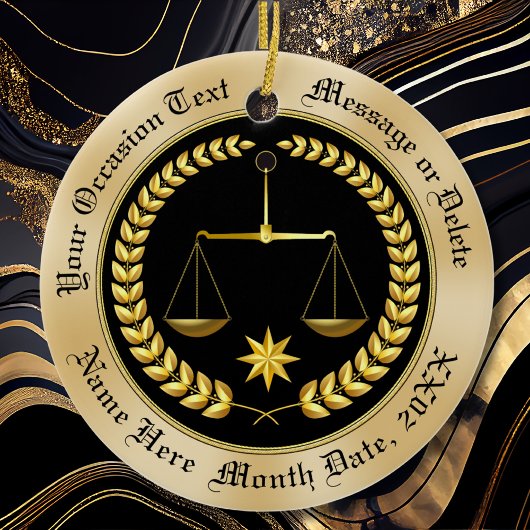 安価なパーソナライズされた弁護士オーナメント、セラミック セラミックオーナメント