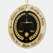 安価なパーソナライズされた弁護士オーナメント、セラミック セラミックオーナメント (左)