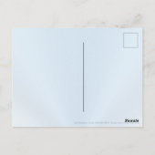 安価なビーチをテーマにしたサンキューカードビーチ ポストカード (裏面)