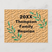 安価なファミリ懇親会発表招待状 ポストカード (正面)