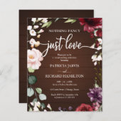 安価なファンシー結婚式招待状なし (正面/裏面)