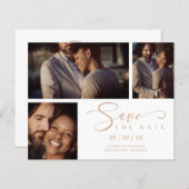 安価なホワイトトレンディーコラ結婚ージュの3枚の写真 (正面/裏面)