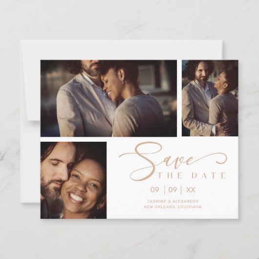 安価なホワイトトレンディーコラ結婚ージュの3枚の写真 (正面)