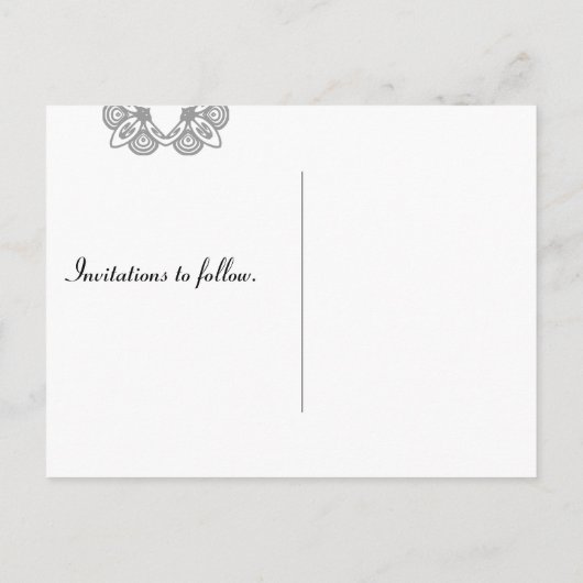 安価な結婚式招待状フォトポストカード 案内ポストカード (裏面)