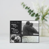 安価な結婚式招待状フォトポストカード 案内ポストカード (スタンド正面)