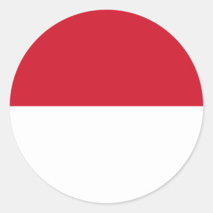 安価! インドネシアの旗 ラウンドシール