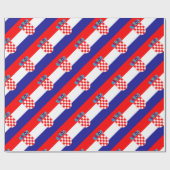 安価! クロアチアの旗 ラッピングペーパー (フラット)