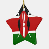 安価! ケニヤの旗 セラミックオーナメント (左)