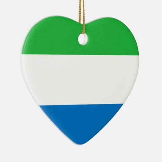 安価! シエラレオネの旗 セラミックオーナメント (右)