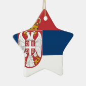 安価! セルビアの旗 セラミックオーナメント (右)