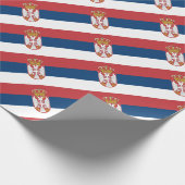 安価! セルビアの旗 ラッピングペーパー (角)
