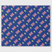 安価! セントヘレナの上昇のTristanの旗 ラッピングペーパー (フラット)