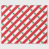 安価! レバノンの旗 ラッピングペーパー (フラット)