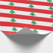 安価! レバノンの旗 ラッピングペーパー (角)