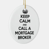 安保心してモーゲージブローカーを呼び出す セラミックオーナメント (右)