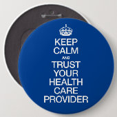 安保心して保健者を信気に用する 缶バッジ (正面&裏面)