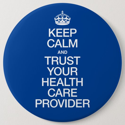 安保心して保健者を信気に用する 缶バッジ (正面)