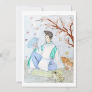 安倍晴明オリジナルのアートワーク サンキューカード