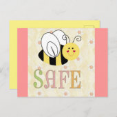安全である ポストカード (正面/裏面)