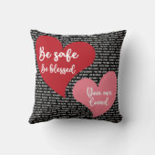 安全であれ賛美は愛される装飾用クッション クッション (裏面)