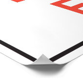 安全でないサインを入力しない ポスター (角)